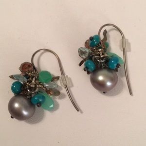 Pearl and Gemstone Earrings